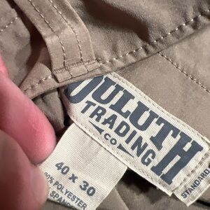 Duluth Trading Co Men's Khaki Chinos 40x30